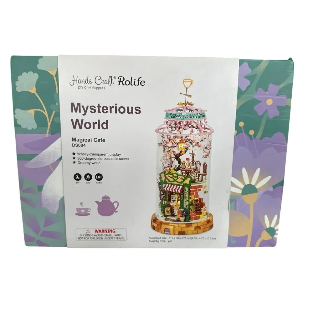 Rolife Mysterious World Magical Cafe Miniature Dollhouse DIY Kit NEW SEALED